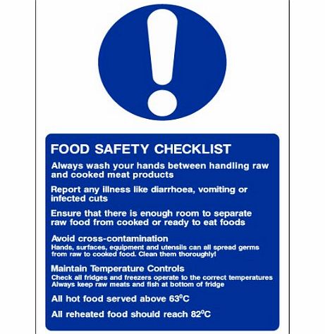 WOOTTON INDUSTRIES LIMITED OFFER 200mmx133mm Food Safety (Self Adhesive Sticker Label Sign)