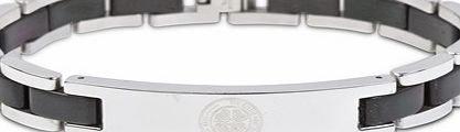 World Centre Sales Celtic Crest Black Inlay Bracelet - Stainless