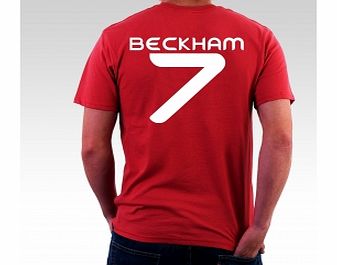 Beckham 7 Red WT T-Shirt Small ZT