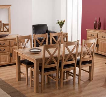 World Furniture Otley Rectangular Extending Dining Table in