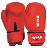 World Of Martial Arts/W.M.A Boxing Glove Cowhide Leather Red Long Cuff