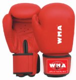 World Of Martial Arts/W.M.A Boxing Glove PU, Italian Mould, Red Long Cuff