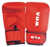 World Of Martial Arts/W.M.A Top Ten Mitt Cowhide Leather Red Hand Mould Large