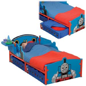 Worlds Apart Thomas The Tank Engine Toddler Bed and Fabric Storage