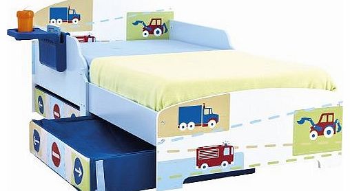 Worlds Apart World s Apart Storytime Boys Trucks n Tractors Toddler Bed