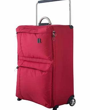 World`s Lightest IT Worlds Lightest Large 2 Wheel Suitcase - Red