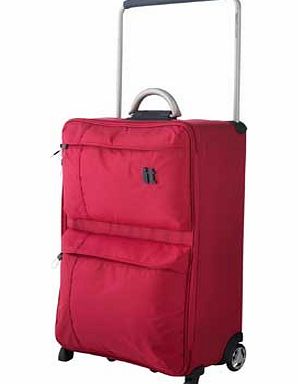 World`s Lightest IT Worlds Lightest Medium 2 Wheel Suitcase - Red