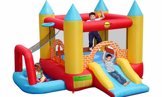 WorldStores Inflatable Garden Toy - Duplay Outdoor Fun Centre - Slide - Bouncer - Ball Pit