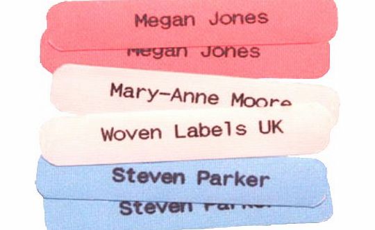 Woven Labels UK 50 Printed iron-on School Name Tapes Name Tags Labels SEND MESSAGE WITH DETAILS AFTER ORDERING