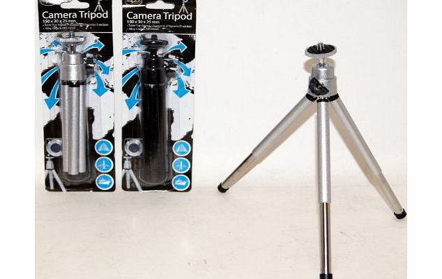 WowEpart Table Top Camera Tripod 150mm x 30mm x 25mm - Adjustable Legs - Priced Each