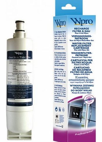 Wpro Whirlpool Quality Water Filter For American Style Fridge Freezers (fits in Grille)