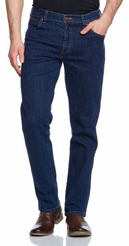 Wrangler  Mens Texas Stretch Straight Jeans, Intense Blue, W38/L30