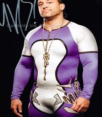 Wrestling Autographs MVP ``MONTEL VONTAVIOUS PORTER`` aka Hassan Assad - WWE / TNA Wrestler GENUINE AUTOGRAPH