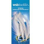 WSB Tackle 3 Hook Cod Feathers - White