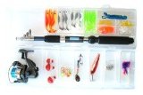 WSB Tackle Fishing Kit Carry Case with 6ft/1.65m Rod, Reel, Line and Tackle