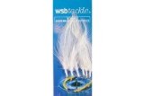 WSB Tackle Mackerel Feathers 6 Hook - White