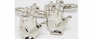 WTF! Spock Star Trek Cufflinks Silver Hands