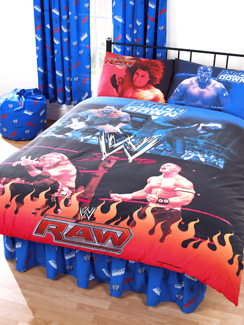 WWE Raw Vs Smackdown Double Duvet Cover and Pillowcase Bedding