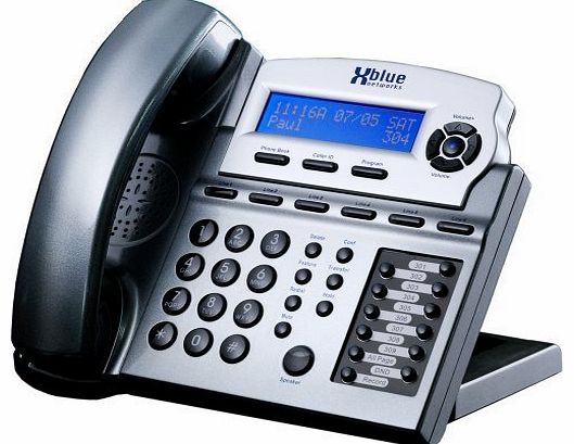 XBlue X16 Small Office Phone System 6 Line Digital Speakerphone - Titanium Metallic (XB1670-86) by XBlue