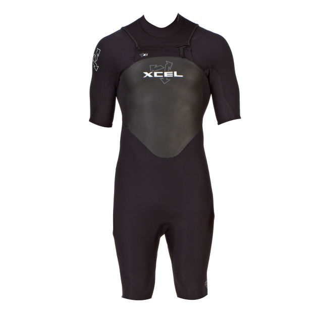 Xcel Mens Xcel Axis 2mm Short Sleeve Shorty Wetsuit