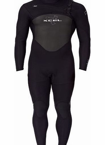 Xcel Mens Xcel Axis X2 3/2mm Chest Zip Wetsuit - Black