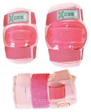 Knee Pads, Elbow Pads and Wrist Guards - Childs Triple Set - Pink