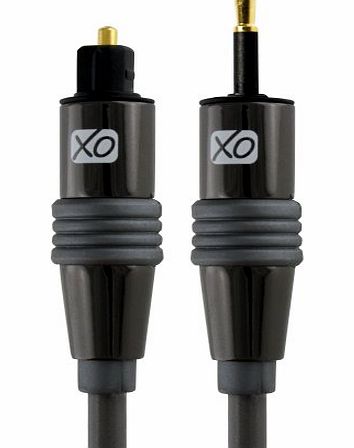 XO Digital Mini-Toslink to Optical Cable 10m / 10 Metre Premium Install Series - suitable for PS3, PS4, XBOX One, Macbook Pro, iMac, Mac Mini, MiniDisk and MP3 players, Home Cinema Systems, AV Amps