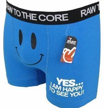 Xplicit 3 Pack Mens Happy To Comedy Funny Boxer Shorts