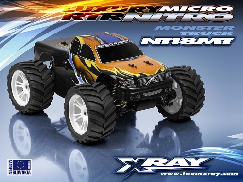 XRay NT18MT - 4WD 1/18 Micro Nitro Monster Truck