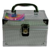 Cosmetic Make up Groovy Vanity Case Silver Brand New