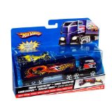 xs-toys Hot Wheels Truckin Transporter With Car Dark Blue New