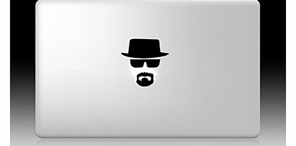 Heisenberg Breaking Bad MacBook Decal Matt Black 11`` 13`` 15`` 17`` air pro retina