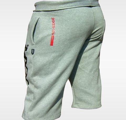 XXR Mens Fleece Shorts Jogging Bottom Joggers MMA Boxing Gym Fitness Sweat Shorts Casual Home Wear (Grey, Medium ( 32-34