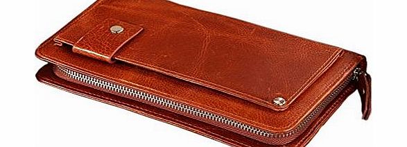 Mens women quality soft leather Wallets with multiple Credit card slots Key Case Notes Coins Pouches and i.d. Window billfold clutch bag Hand bag wallets for teenagers Vintage Purse Money Clips