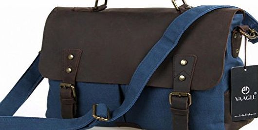 YAAGLE new style Unisex Mens canvas leather fashion Ladys Vintage Leisure business Tote School cross body Messenger Waist Camping travel Girls/Boys Childrens Bike briefcase Clutches satchel Handbag me