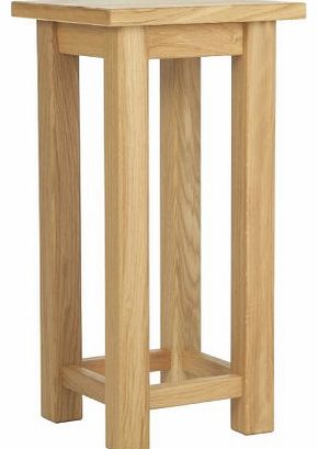 Solid Oak Tall Lamp/Side Table