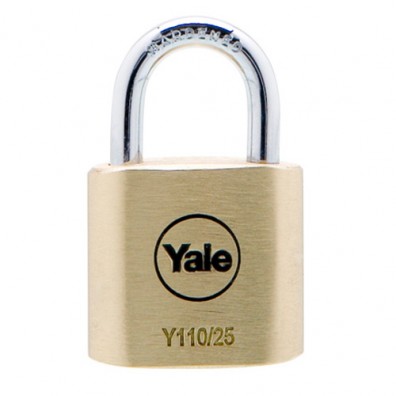 Yale 25mm Brass Padlock - 2 Pack YE1/25/113/2