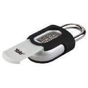 Yale combination padlock with slide cover