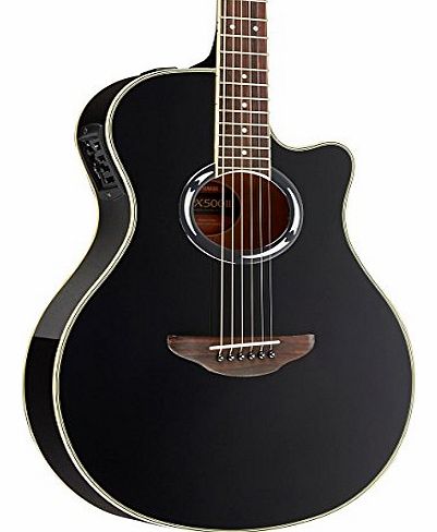 APXIII Thinline Acoustic-Electric Guitar - Black