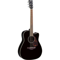 Yamaha FGX730SCA Electro Acoustic Guitar Black