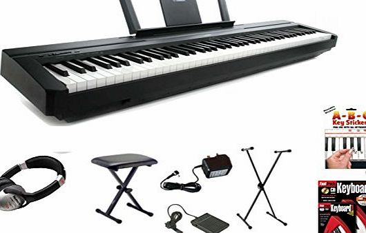 Yamaha P45 Digital 88 Weighted Key Stage Piano Deluxe Package (P-45 P 45)
