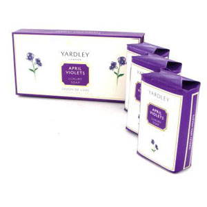 Yardley April Violets Soap Trio 300g