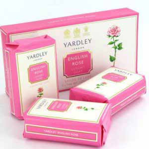 Yardley English Rose Soap Trio 300g