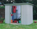 pent roof metal shed - 198x119cms