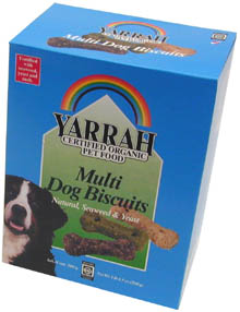 Yarrah Organic Multi Dog Biscuits - 500g