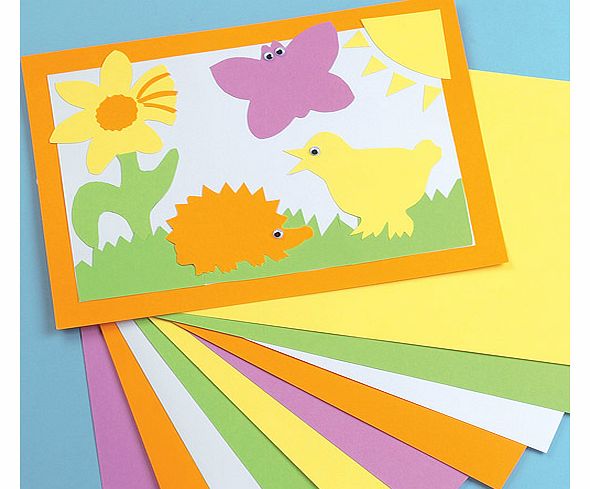 A4 Bright Coloured Card - Pack of 50