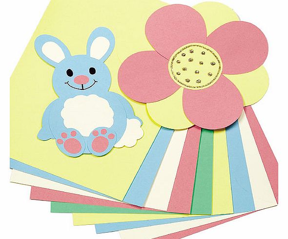 A4 Pastel Coloured Card - Pack of 50