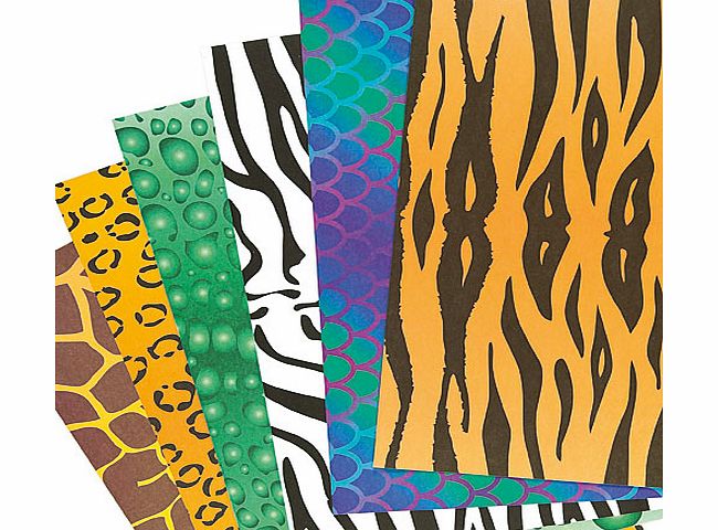 Animal Print Paper Sheets - Pack of 40