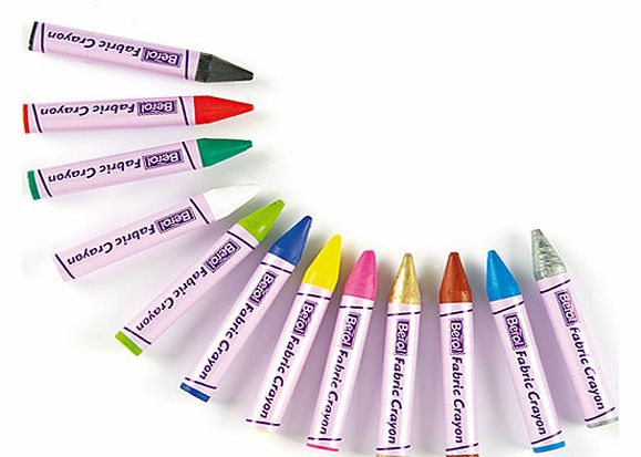 Berol Fabric Crayons - Set of 12