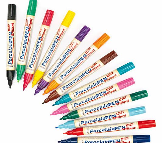 Brilliant Porcelain Paint Pens - Pack C